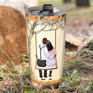 Someone Who Changes Everything, Personalized Couple Swing Tumbler - Tumbler Cup - GoDuckee