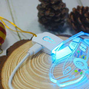 Personalized Led Acrylic Custom Shape Ornament, Christmas Gift For Racers - Ornament - GoDuckee