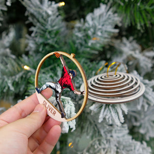 Personalized Baseball Player Pose Ornament, Christmas Tree Decor - Ornament - GoDuckee