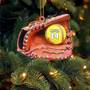 Softball Gear - Personalized Christmas Ornament - Gift for Softball Lovers - Ornament - GoDuckee