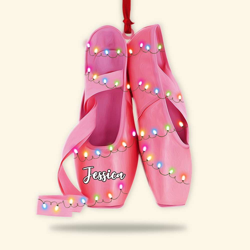 Ballet Shoes - Personalized Christmas Ornament - Ornament - GoDuckee