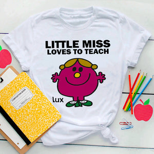 Loves To Teach Personalized Teacher Shirt Gift For Teacher - Shirts - GoDuckee