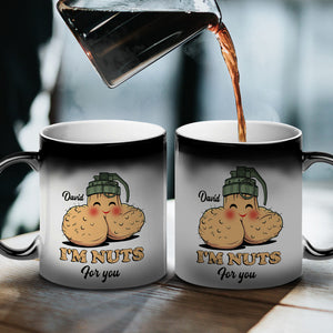 I'm Nuts For You Personalized Couple Magic Mug Gift For Couple - Magic Mug - GoDuckee