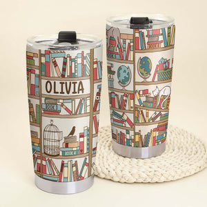Reading Book Name, Personalized Tumbler - Tumbler Cup - GoDuckee