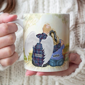 You Left Me Beautiful Memories Personalized Heaven Mug Gift For Wife - Coffee Mug - GoDuckee