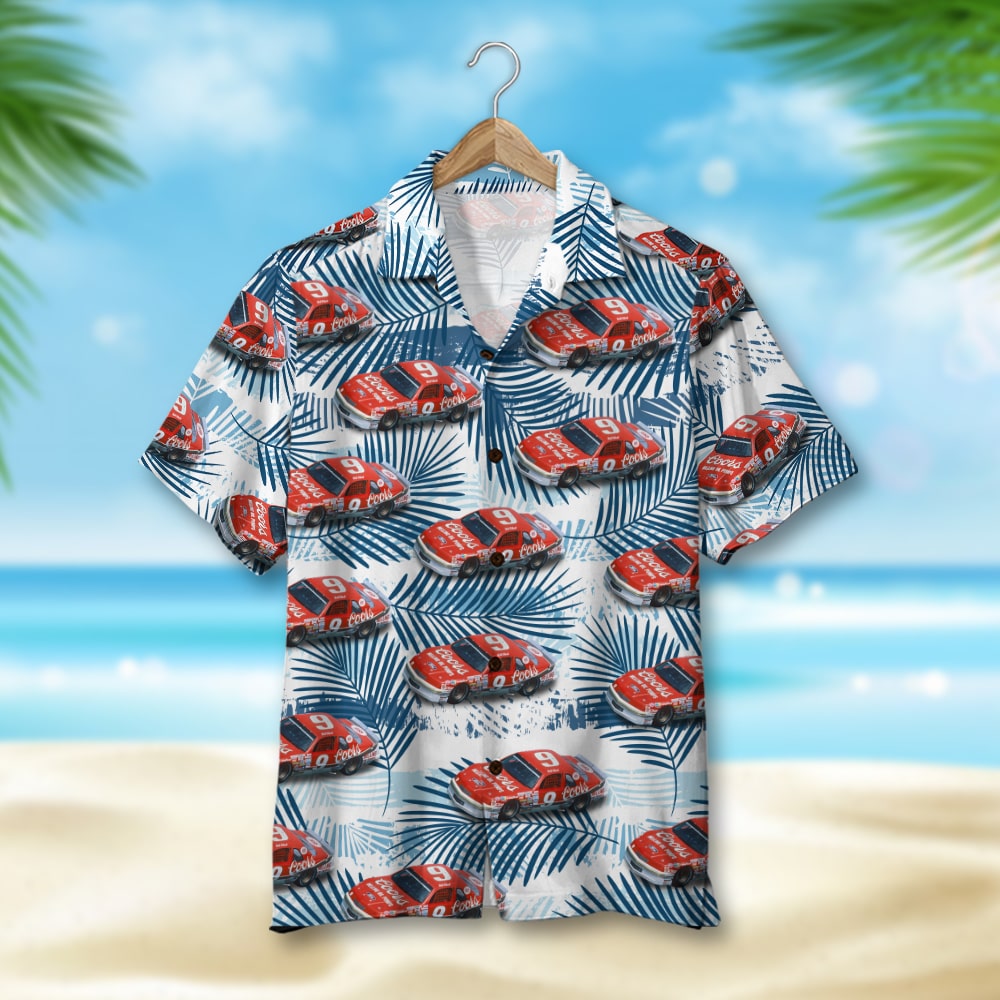 Custom Racing Photo Hawaiian Shirt, Seamless Leaves Pattern, Summer Gi -  GoDuckee