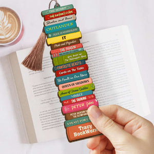 Personalized Book Titles Bookmark - Custom Book Titles - Book Collection - Bookmarks - GoDuckee