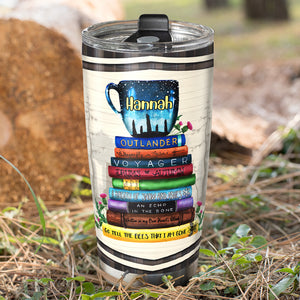 Personalized Outlander Tumbler Cup - Go Tell The Bees - Read and Drink Tea - Tumbler Cup - GoDuckee