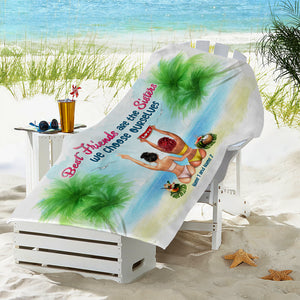 We Choose Ourselves - Personalized Friends Beach Towel - Gifts For Best Friends, Sister, Besties - Beach Towel - GoDuckee
