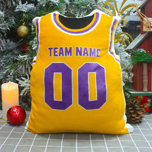 Basketball Jersey With Custom Team - Personalized Custom Shape Pillow - Gift for Basketball Players - Pillow - GoDuckee