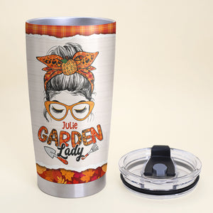 Personalized Gardening Lover Tumbler, Fall In Love Whenever You Can - Tumbler Cup - GoDuckee