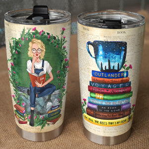 Personalized Outlander Tumbler Cup - Just A Girl Who Loves Outlander Book Collection OLD2104 - Tumbler Cup - GoDuckee