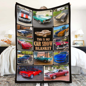 Classic Car Collection Custom Photo & Quote Saying Blanket, Gift For Dad - Blanket - GoDuckee