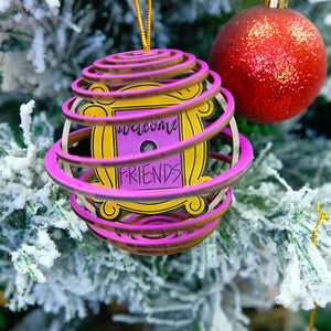 Personalized Friends 3D Dual Spiral Ornament, Christmas Tree Decor - Ornament - GoDuckee