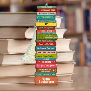 Personalized Book Titles Bookmark - Custom Book Titles - Book Collection - Bookmarks - GoDuckee