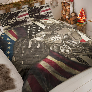 All Terrain Vehicle Personalized Quilt Bed Set - Quilts & Comforters - GoDuckee