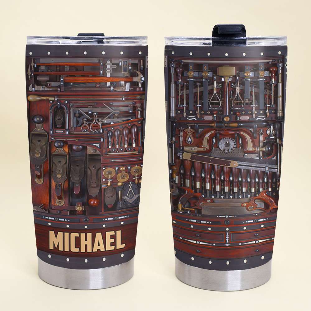 Personalized Auto Mechanic Tumbler - Mechanics Tool Sets - Tumbler Cup - GoDuckee