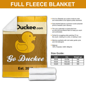 Personalized Biker Couple Fleece Blanket - To My Wife I'll always love you - Blanket - GoDuckee