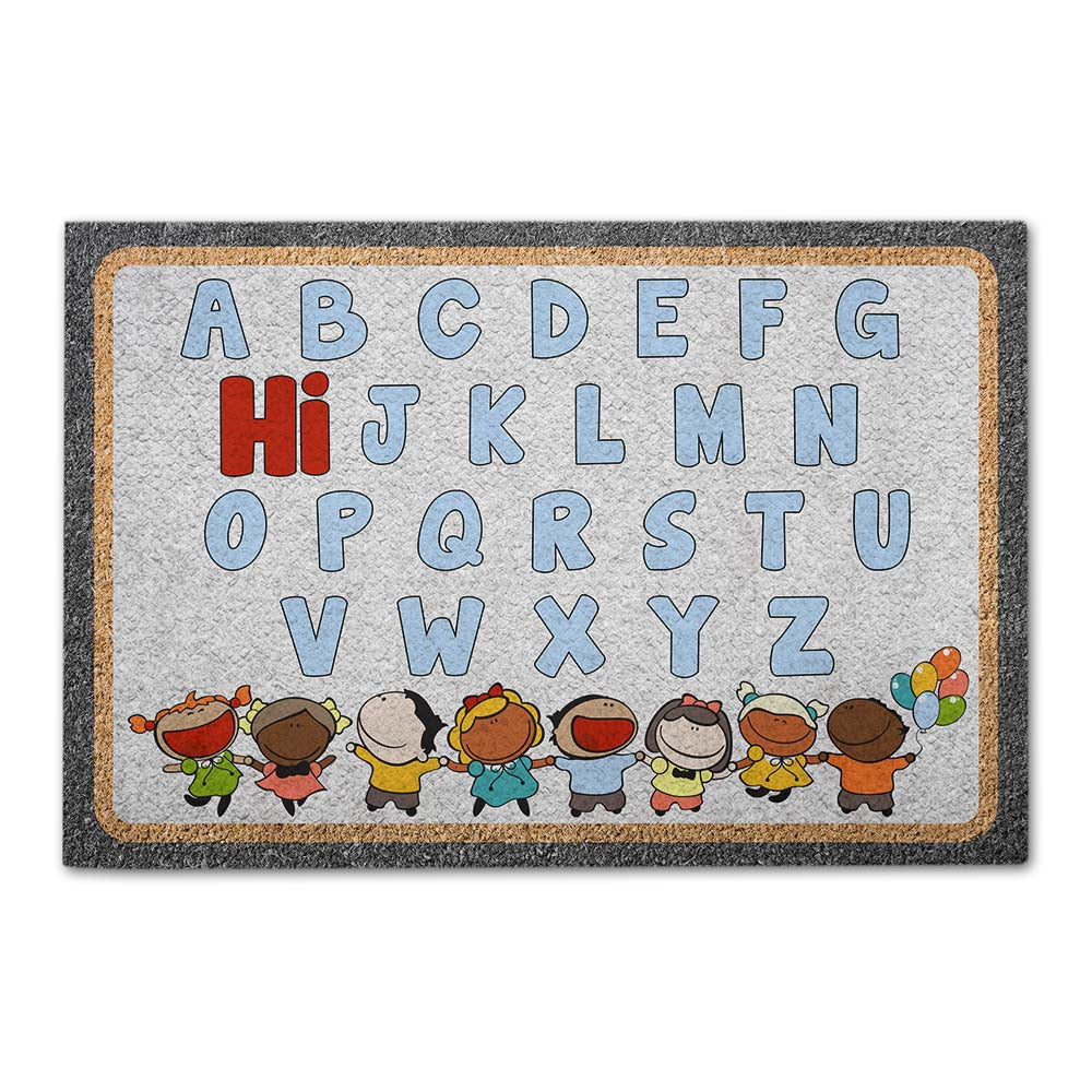 Hi Alphabet Classroom Doormat - Back To School Ideas For Teacher - Doormat - GoDuckee