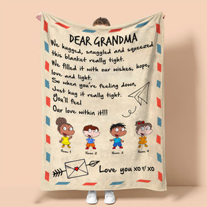 Personalized Rugrats Characters Blanket - Dear Grandma, You'll Feel Our Love Within It - Blanket - GoDuckee