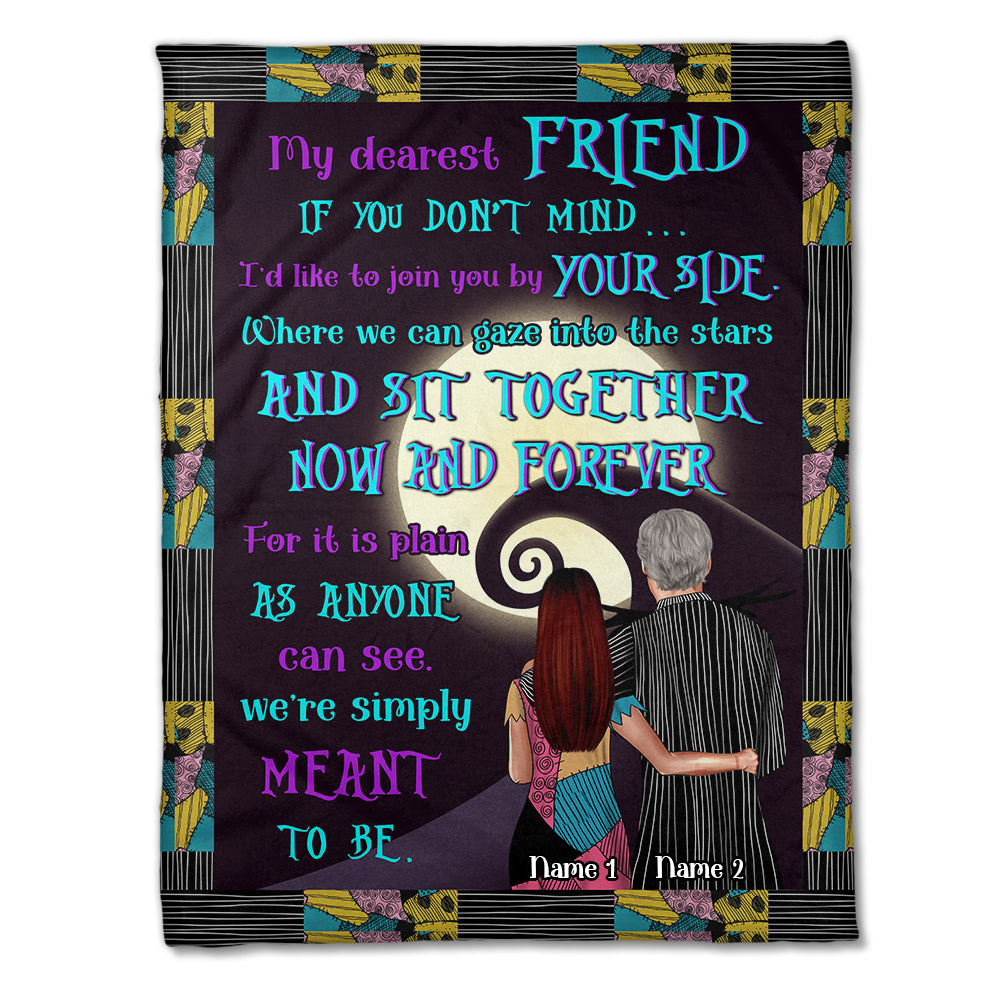 Personalized Horror Couple - My Dearest Friend - We're Simply Meant To Be - Blanket - GoDuckee