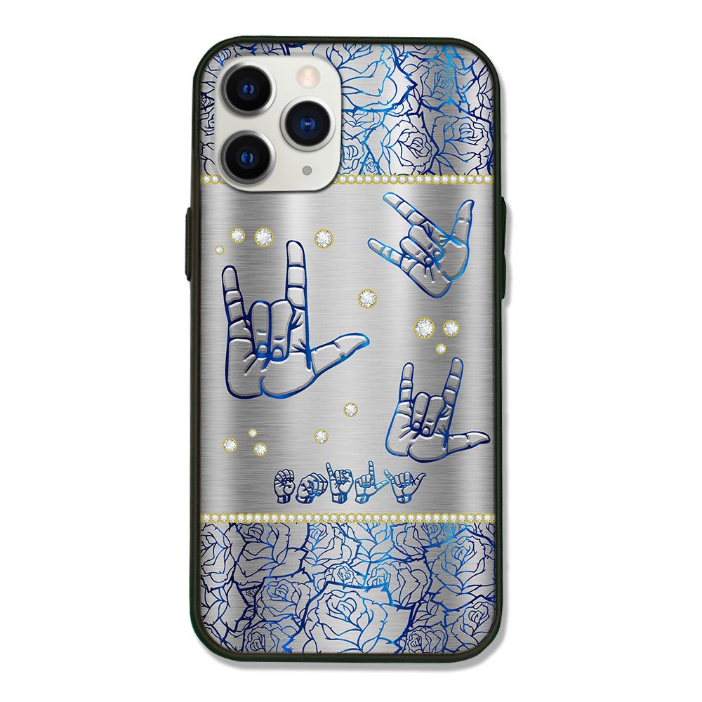 Sign Language Personalized Custom Silicone Phone Case - Phone Case - GoDuckee
