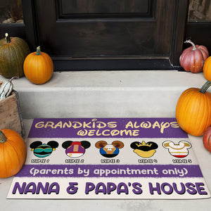 Personalized Grandkids Welcome Mat - Grandkids Always Welcome - Doormat - GoDuckee