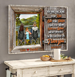 Personalized Fishing Couple Poster - You Are The Rod To My Reel Line To My Sinker - Fishing & Drinking - Poster & Canvas - GoDuckee