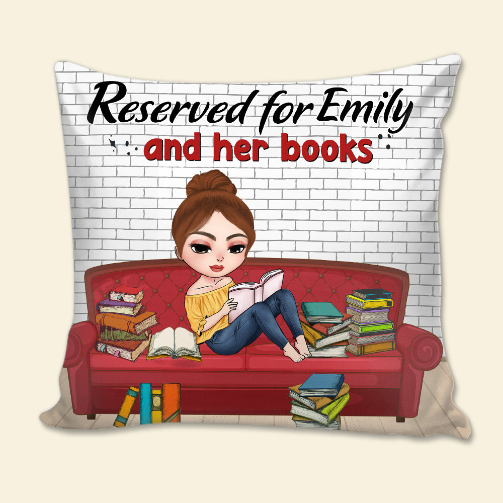 Book Reserved For You And Your Book - Personalized CustomCat Pillow - Pillow - GoDuckee