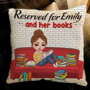 Book Reserved For You And Your Book - Personalized CustomCat Pillow - Pillow - GoDuckee