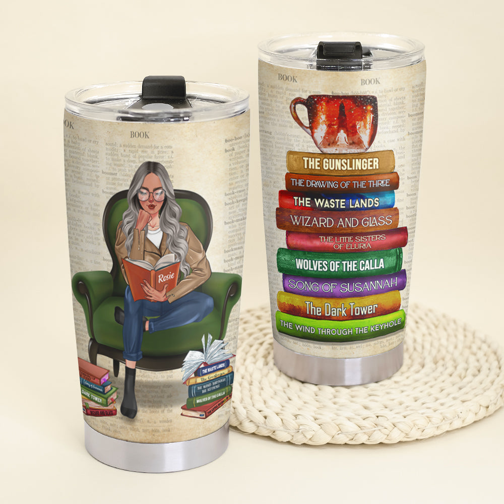 Girl The Dark Tower - Personalized Tumbler Cup - Gift for Fans - Tumbler Cup - GoDuckee
