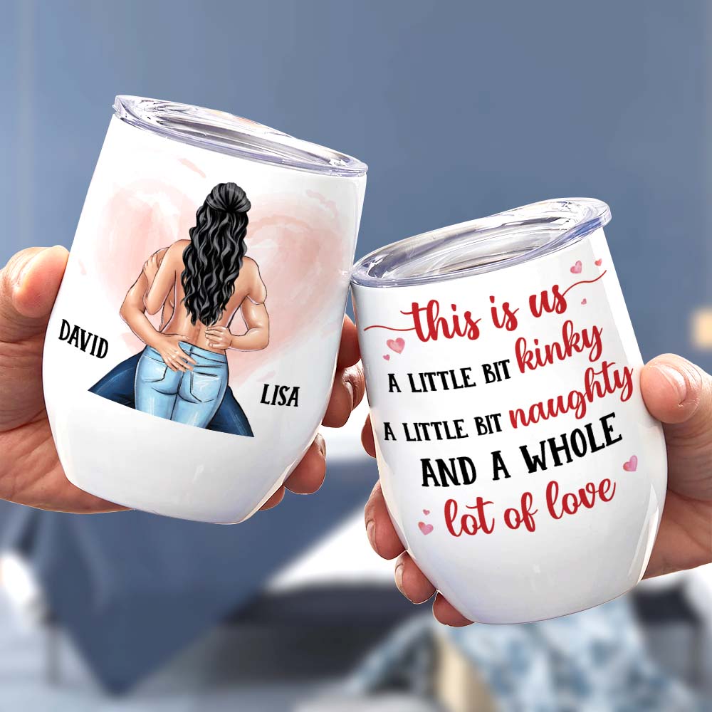 This Is Us, Personalized Tumbler, Gift For Naughty Couple - Wine Tumbler - GoDuckee