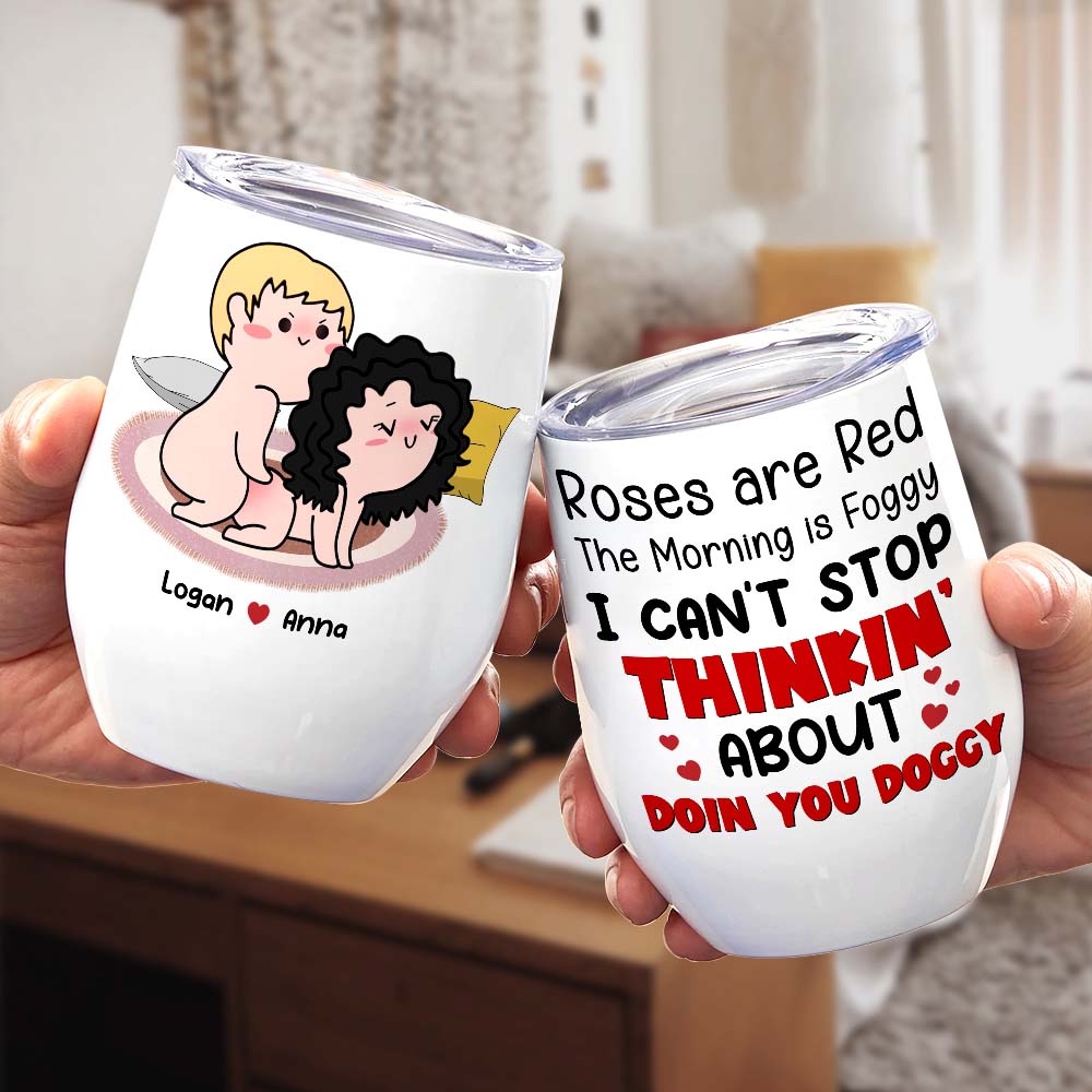 Roses Are Red, Personalized Mug, Gift For Naughty Couple - Coffee Mug - GoDuckee