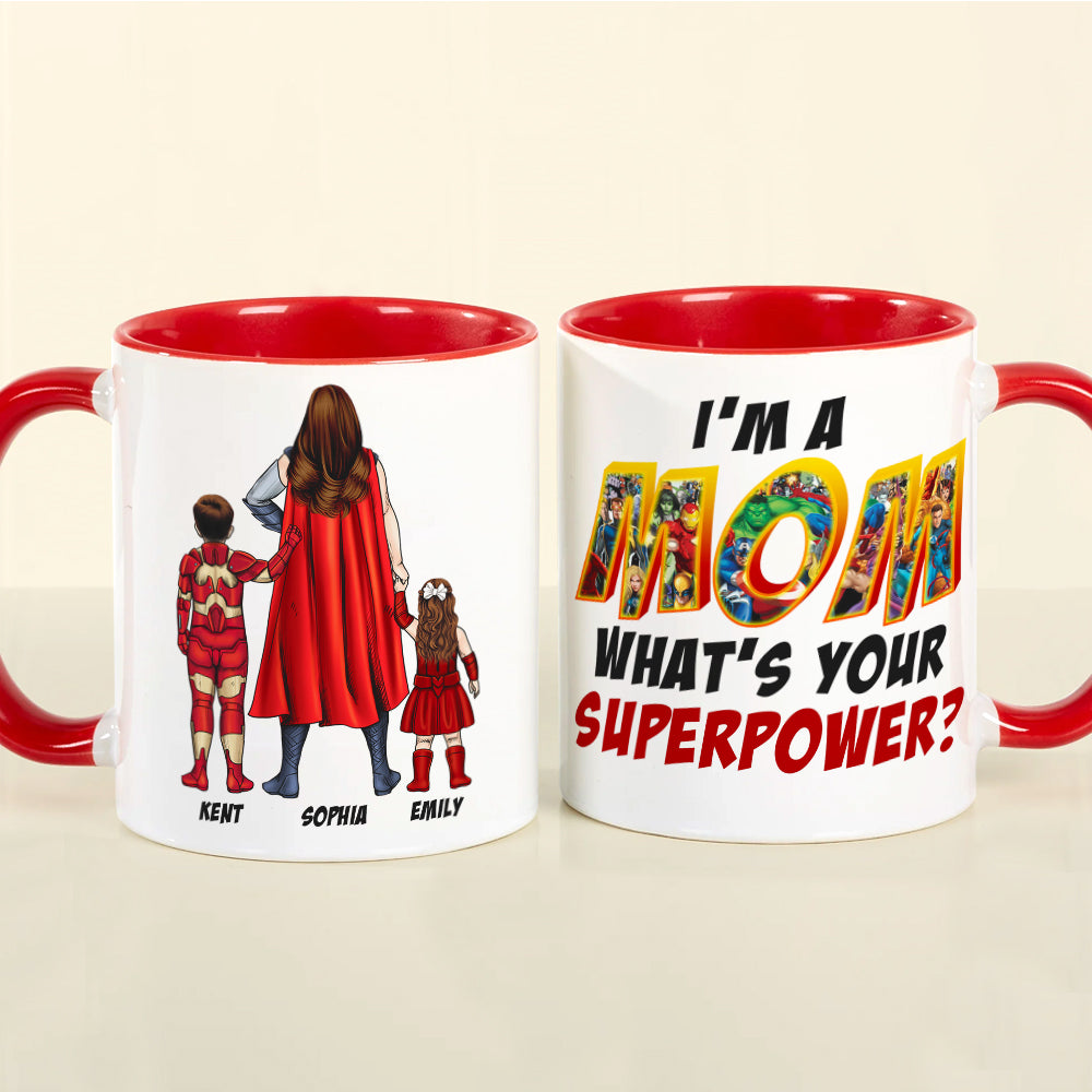 My mom my hero mothers day gift ideas best mom gifts mother's day  celebration graphic design Coffee Mug by Mounir Khalfouf - Pixels Merch