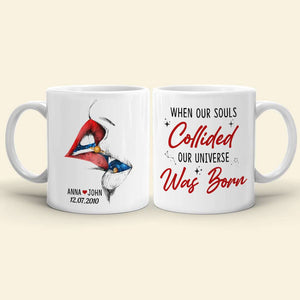 When Our Souls Collided, Personalized Mug, Gifts For Couple - Coffee Mug - GoDuckee
