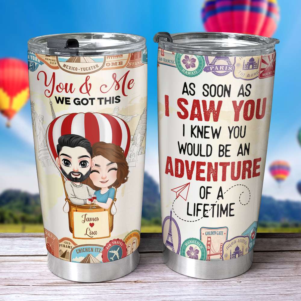 You And Me We Got This, Personalized Tumbler, Funny Gift For Couple - Tumbler Cup - GoDuckee