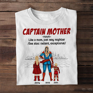 Super Mom, Just Way Mightier - Personalized Shirt - Gifr For Mom - Shirts - GoDuckee