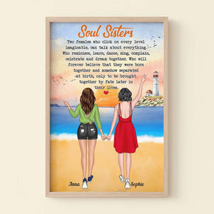 Soul Sisters, Personalized Poster, Gifts For Bestie - Poster & Canvas - GoDuckee