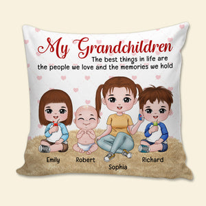 My Grandchildren Family Pillow Gift - Pillow - GoDuckee