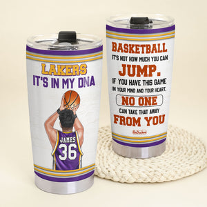Personalized Basketball Boy Tumbler - It's In My DNA - Tumbler Cup - GoDuckee