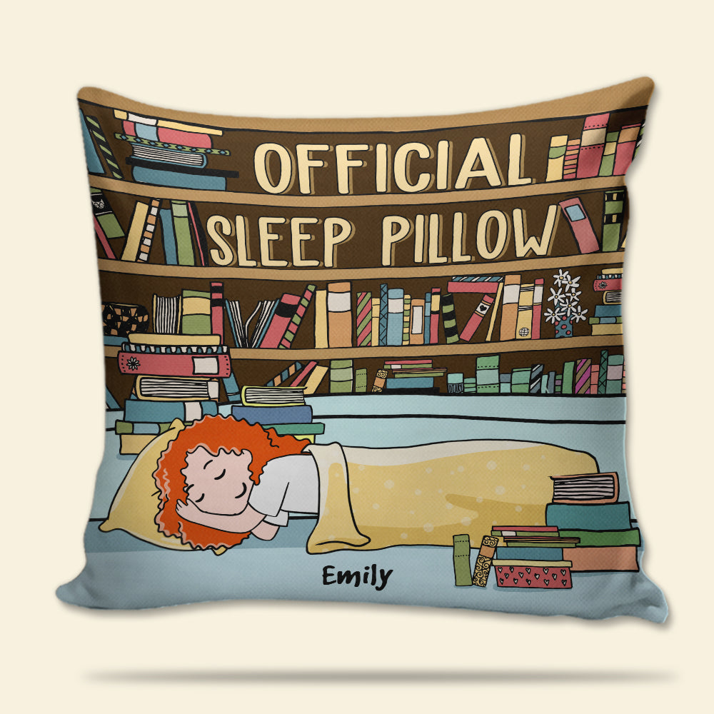Book Girl Official Sleep Pillow - Personalized Pillow - Pillow - GoDuckee