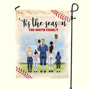 Personalized Gift Ideas For Baseball Family, Baseball Tis The Season - Custom Flag - Flag - GoDuckee
