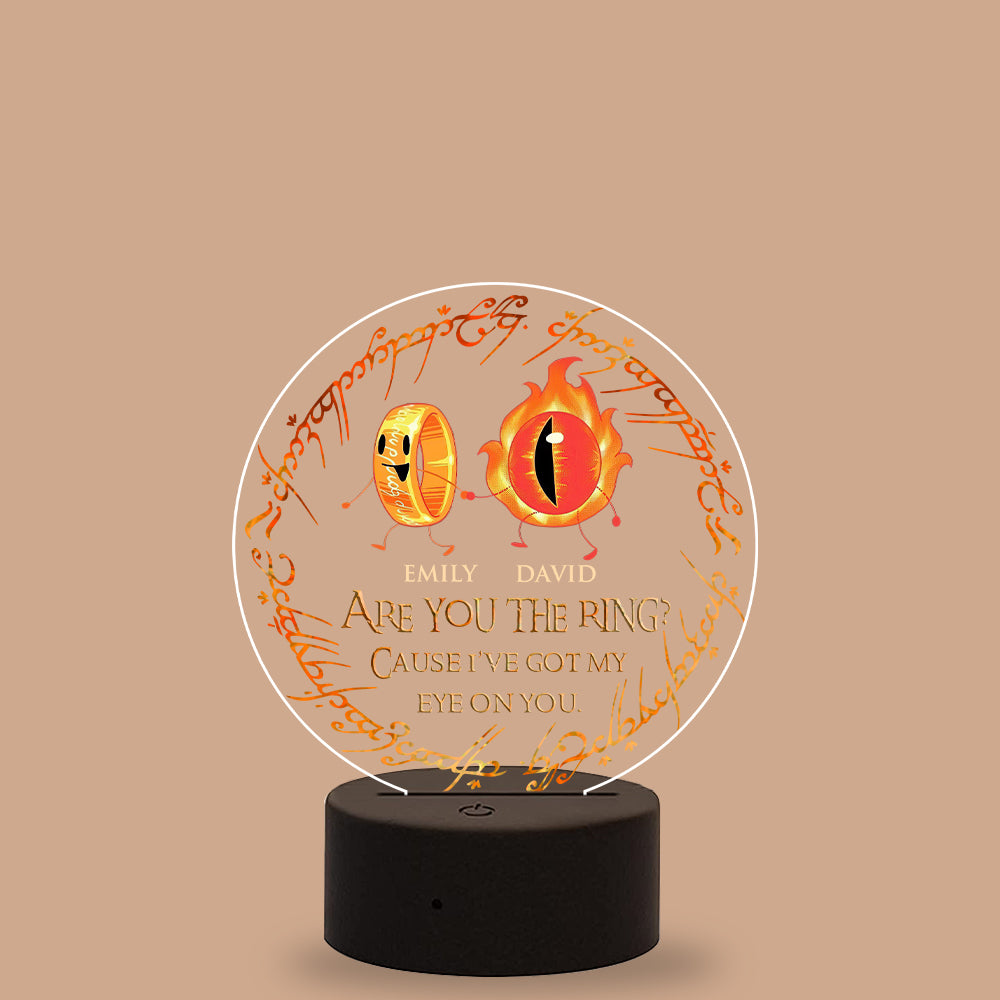 Are You The Ring? - Personalized Led Night Light - Gift For Couple - Led Night Light - GoDuckee