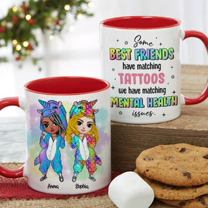 Some Best Friends Have Matching Tattoos Personalized Unicorn Friends Mug, Gift For Friends - Coffee Mug - GoDuckee