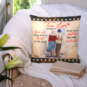 Grow Old Along With Me Personalized Elder Couple Pillow - Pillow - GoDuckee