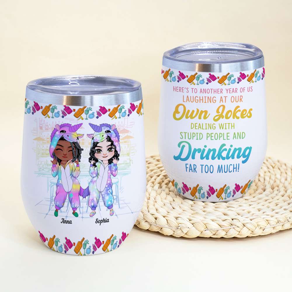 Besties Are Like Four-Leaf Clovers, Personalized Tumbler, Gifts For Be -  GoDuckee