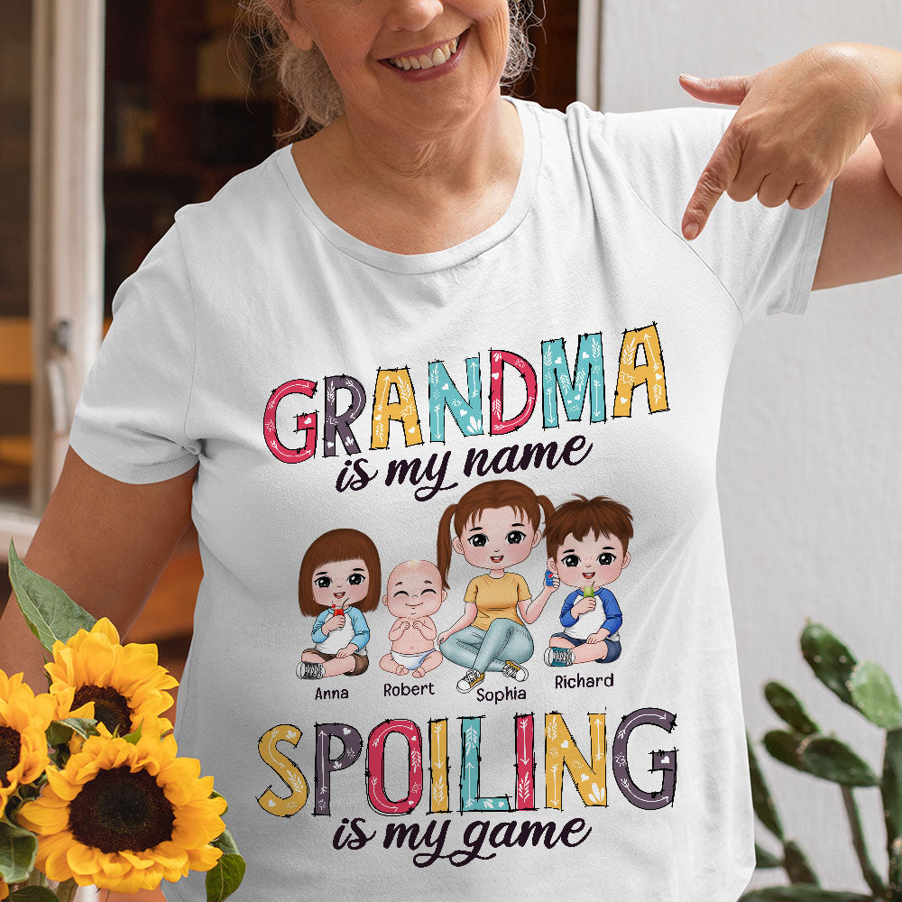 Spoiling Grandma Personalized shirt - Shirts - GoDuckee