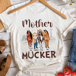 Mother Mucker Personalized Horse Shirt, Gift For Horse Lovers - Shirts - GoDuckee