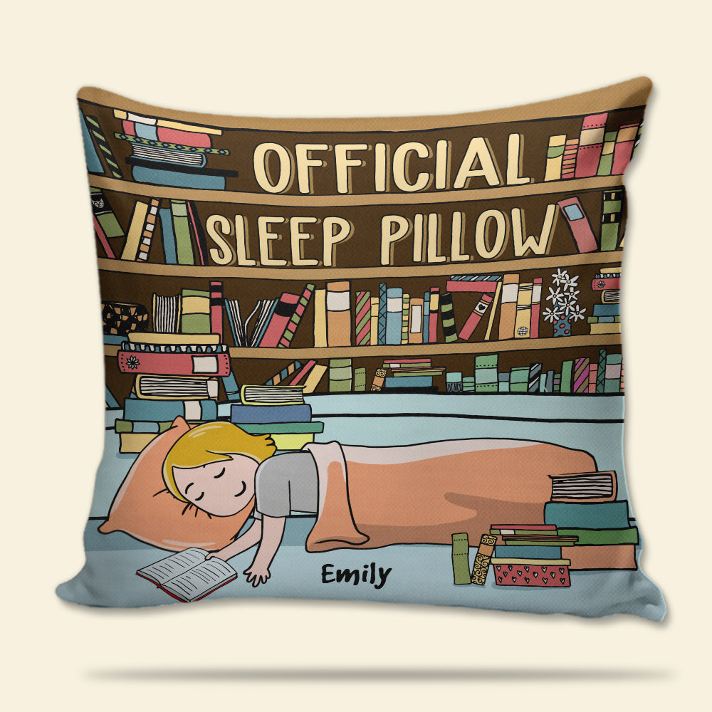 Book Girl Official Sleep Pillow - Personalized Pillow - Pillow - GoDuckee