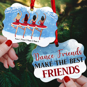 Dance Friend Make The Best Friend - Personalized Ballet Ornament - Christmas Gift for Friends, Sisters - Ornament - GoDuckee